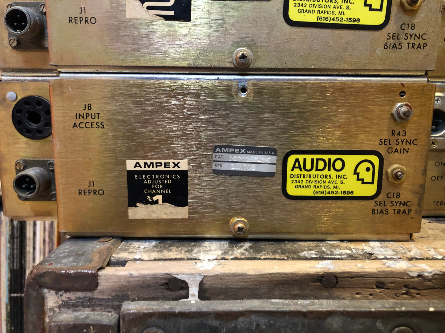 (3pcs) Ampex 440B Tape Machine Preamp Modules w/ Cards 4020260-05