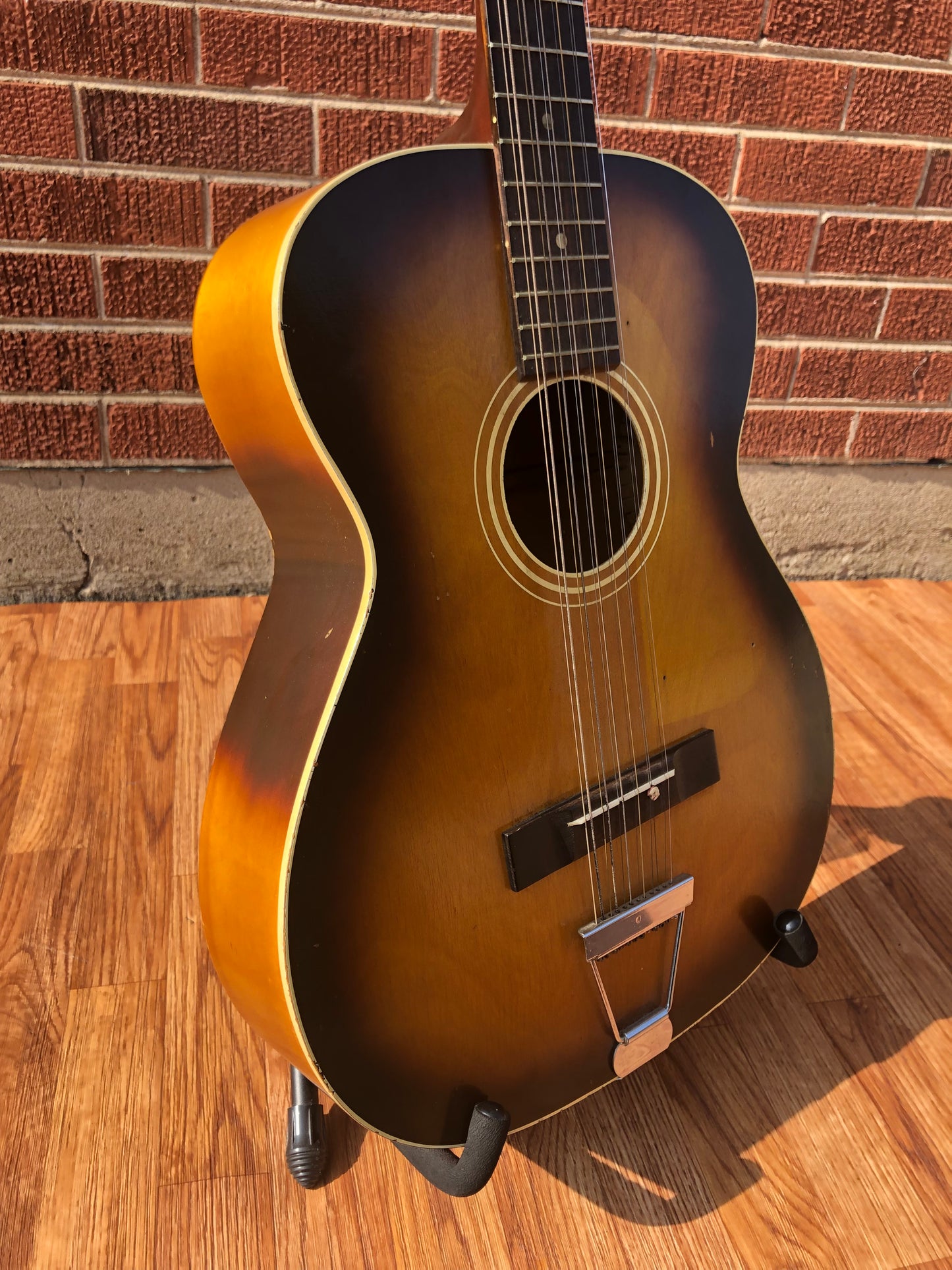 1960s Harmony Stella H912 12-String Acoustic Guitar Sunburst - Kurt Cobain