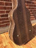 Vintage Ess & Ess Brown Faux Alligator Acoustic Flattop Hardshell Case