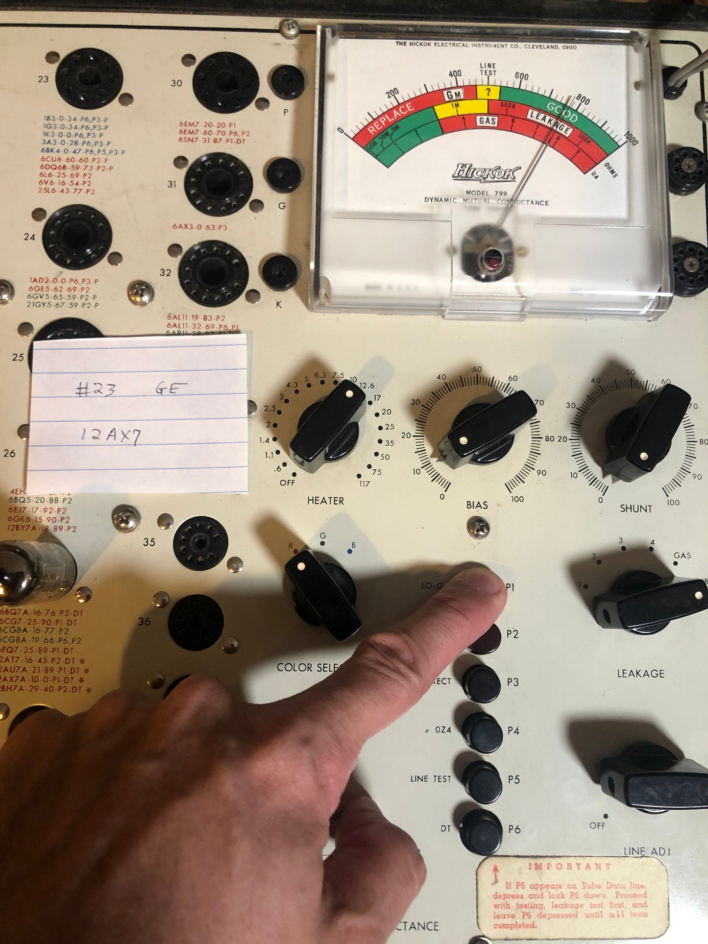 Vintage GE 12AX7 Preamp Tube General Electric ECC83 Valve