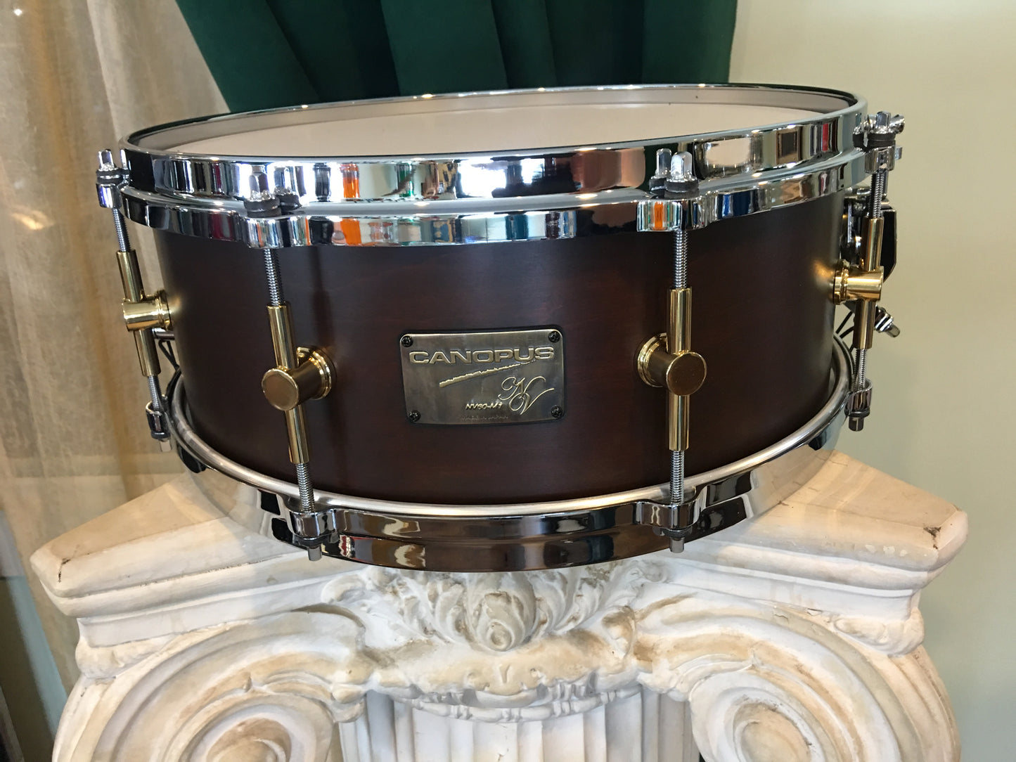 Canopus NV60-M1 Neo-Vintage 5.5"x14" Snare Drum - Bitter Brown