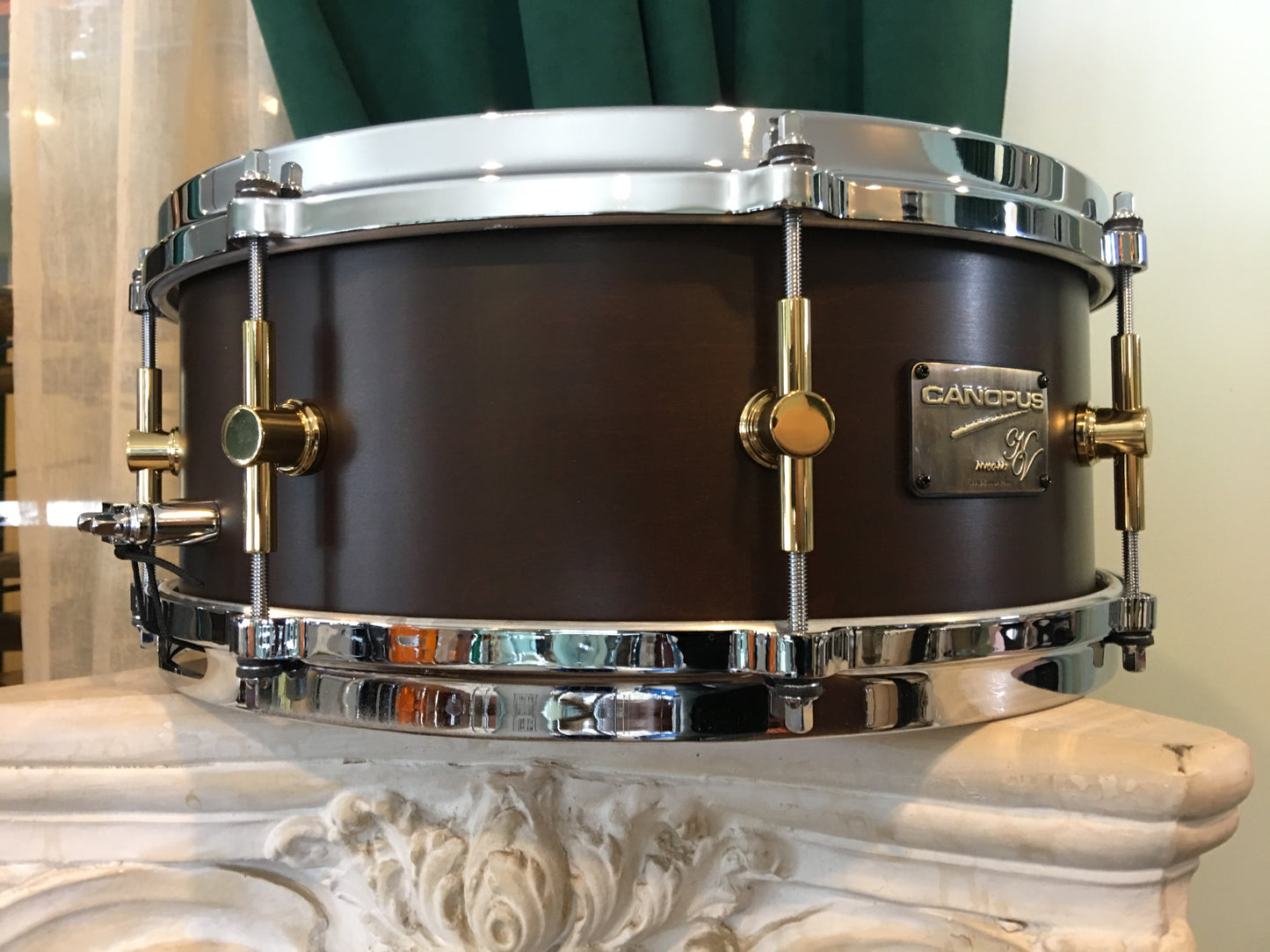 Canopus NV60-M1 Neo-Vintage 5.5"x14" Snare Drum - Bitter Brown