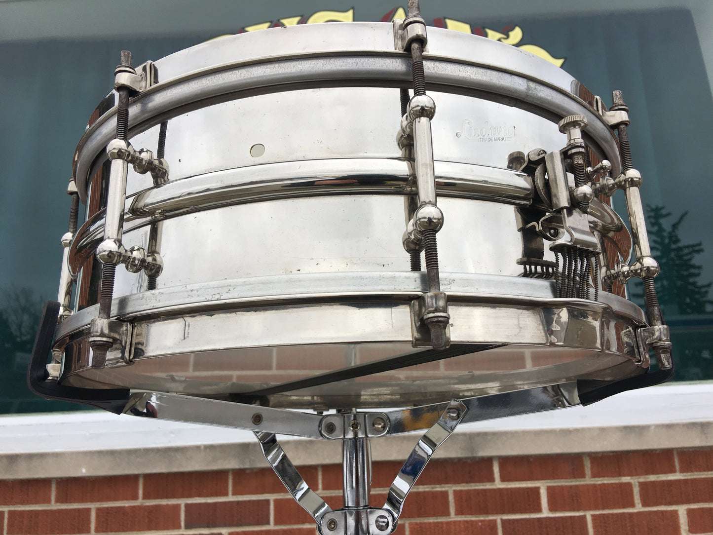 1920's Ludwig & Ludwig 5x14 Professional "All Round" Brass Snare Drum