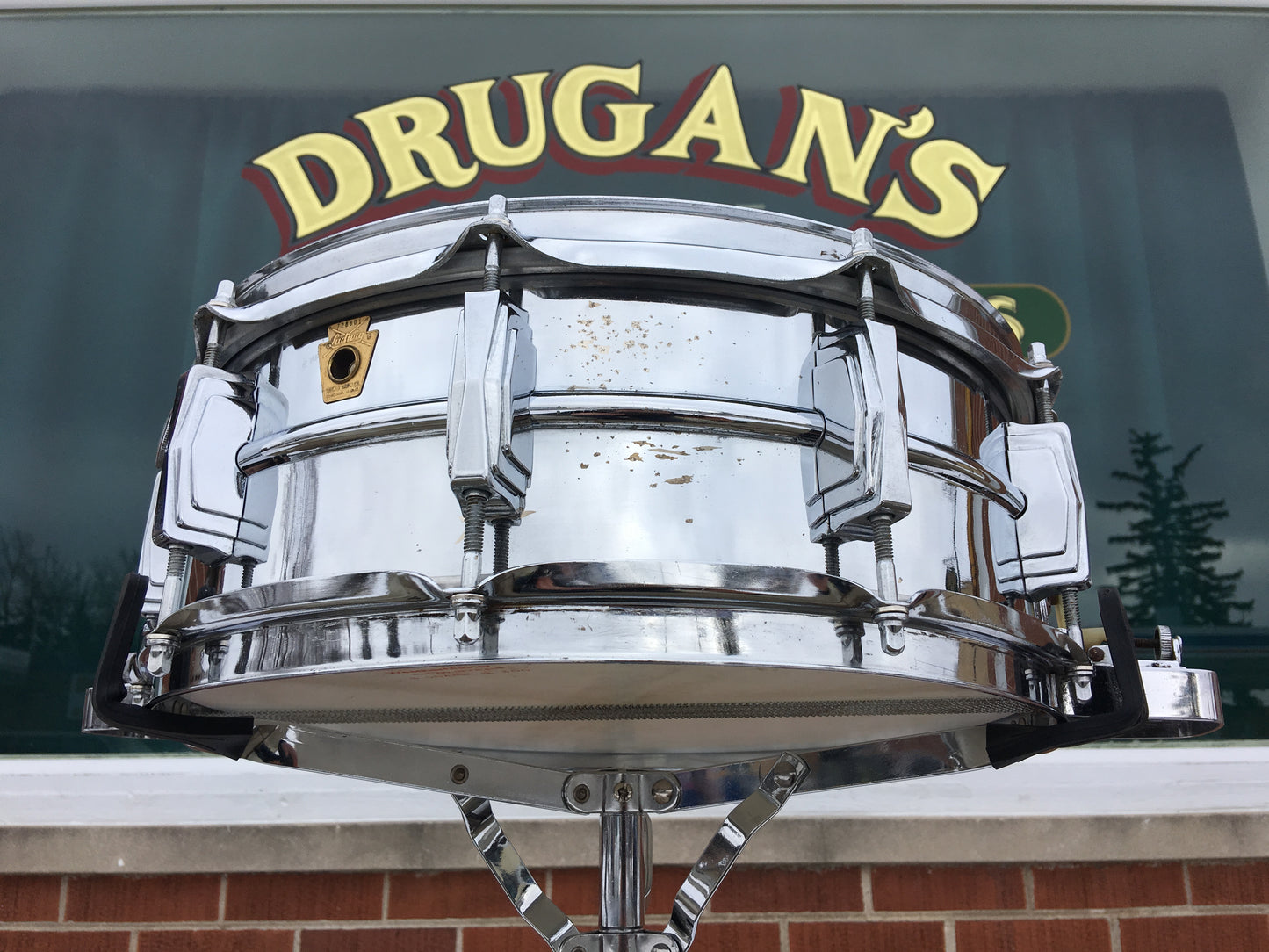 1960's Ludwig Super Sensitive Keystone Snare Drum 5x14