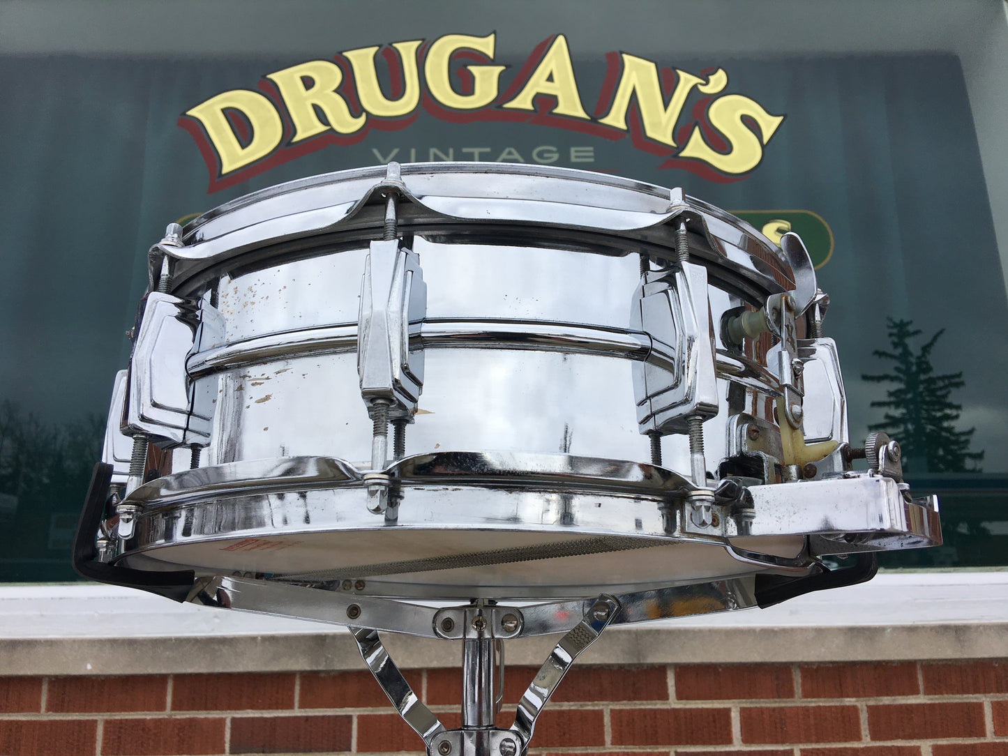 1960's Ludwig Super Sensitive Keystone Snare Drum 5x14