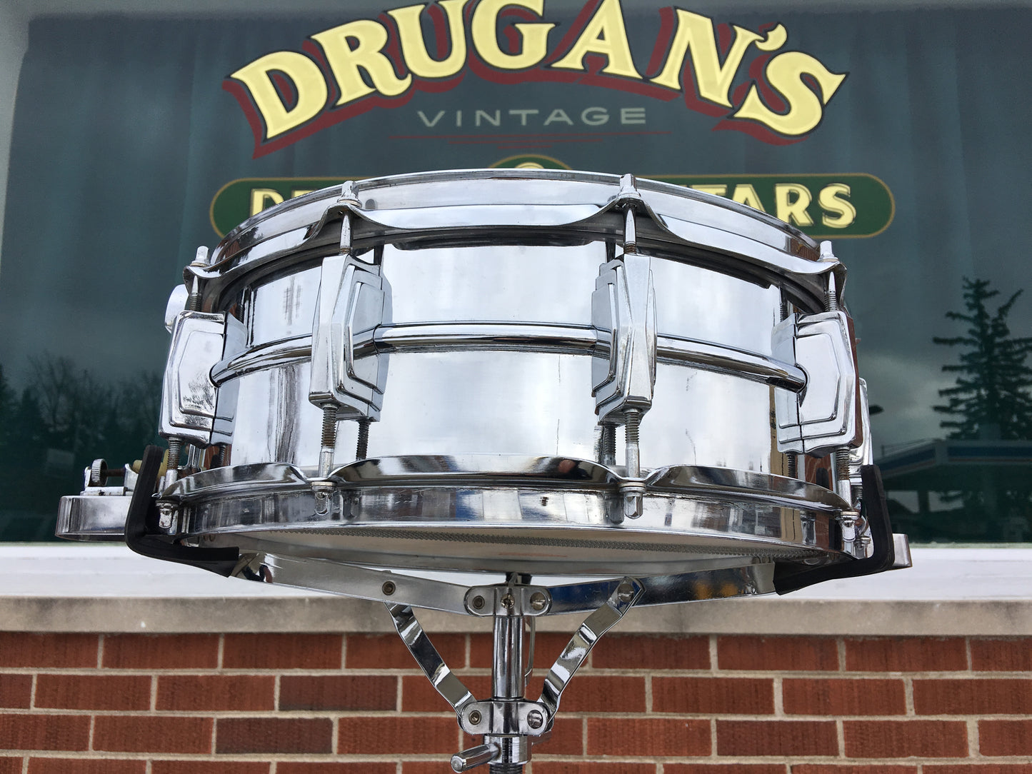 1960's Ludwig Super Sensitive Keystone Snare Drum 5x14