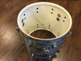 1966 / '67 Ludwig 16x16 Blue Oyster Pearl Keystone Floor Tom Drum 3 Ply