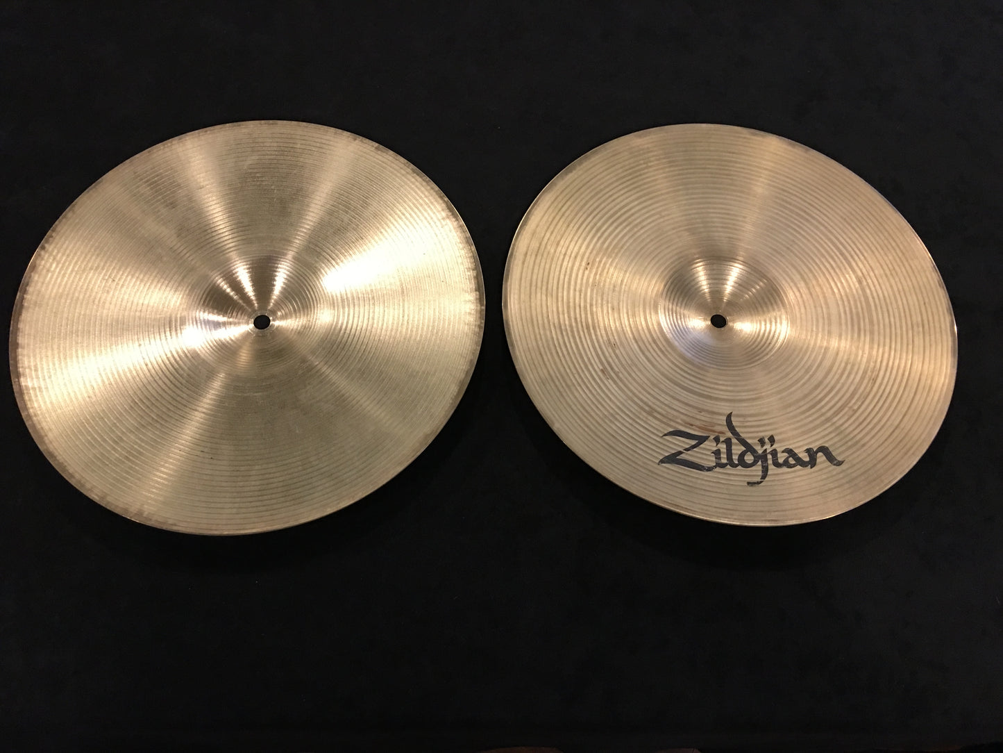 14" Zildjian A 1990s New Beat Hi Hat Cymbal Pair 1056/1336g #338