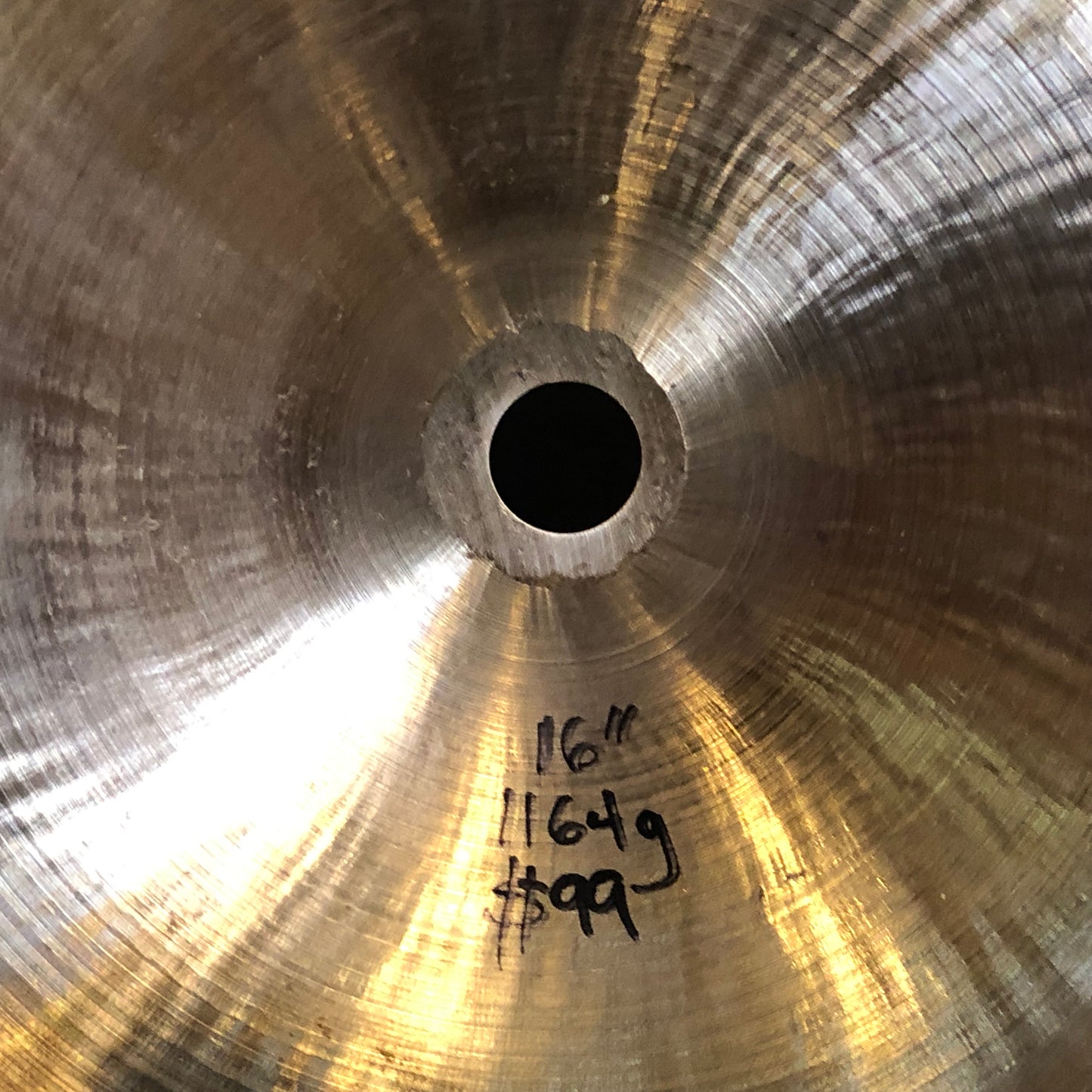 16" Italian Made 1960s Crash Ride Cymbal 1164g