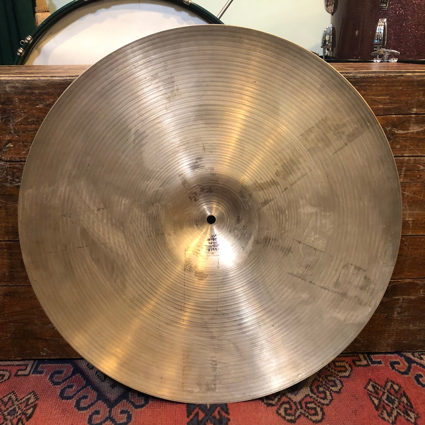 20" Zildjian A 1970s Ride Cymbal 2554g #785