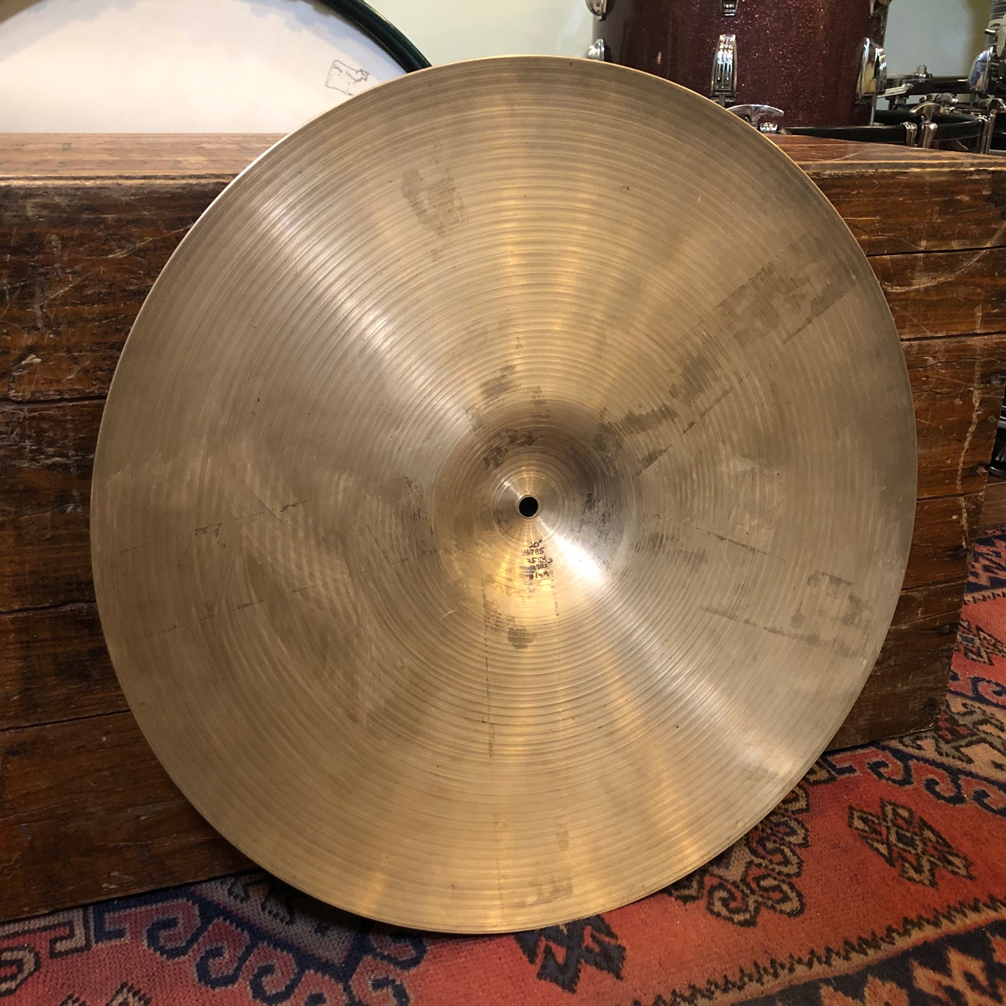 20" Zildjian A 1970s Ride Cymbal 2554g #785