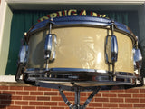 1960's Slingerland 5.5x14 White Marine Pearl Artist 3 ply Snare Drum