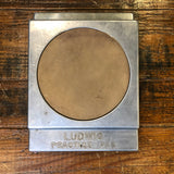 1960s Ludwig No. 4050 Practice Pad Aluminum / Rubber