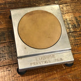 1960s Ludwig No. 4050 Practice Pad Aluminum / Rubber