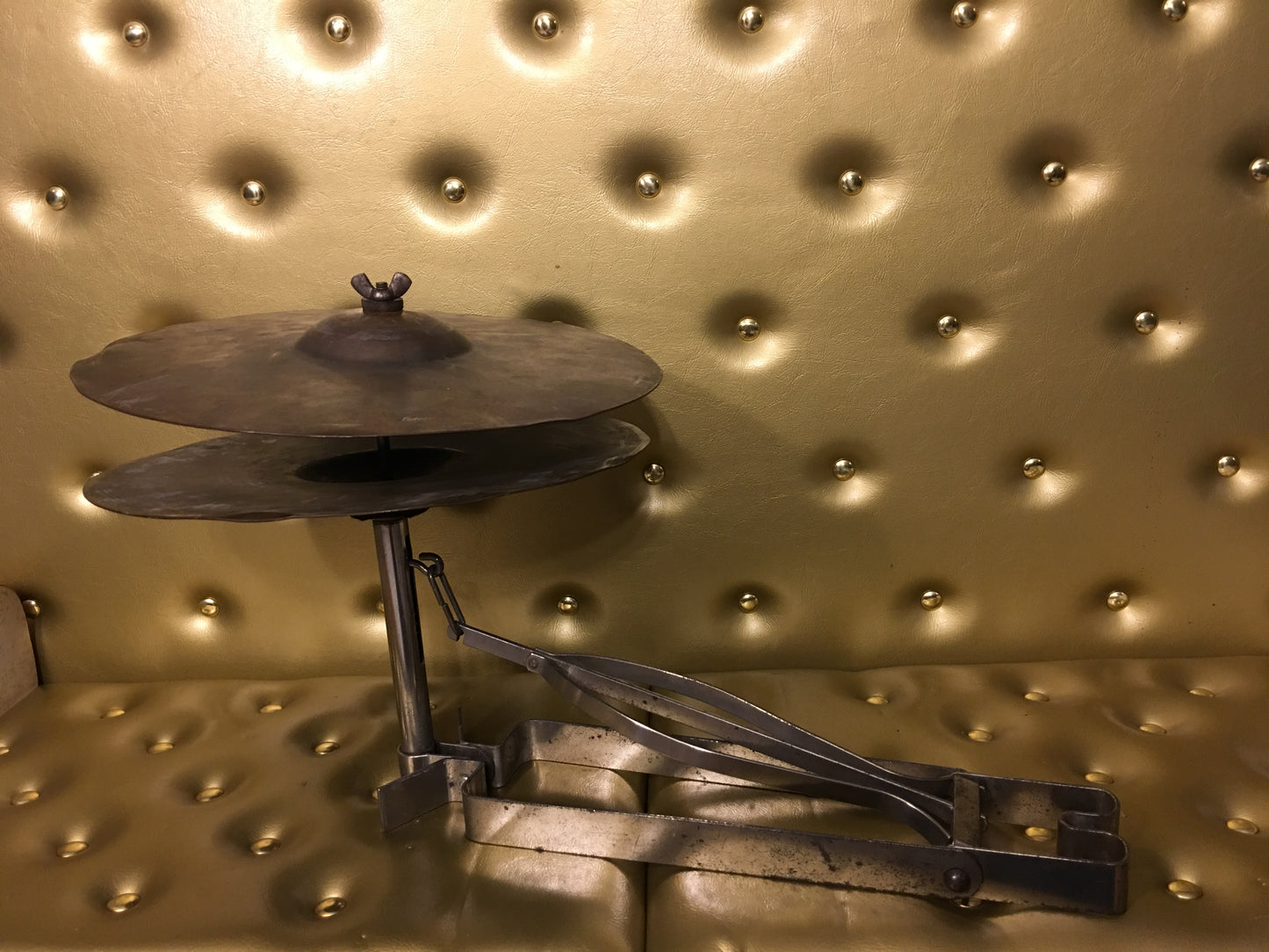 Early Walberg & Auge Low Boy Sock Hat / Hi-Hat Pedal w/ Ludwig Sock Cymbals