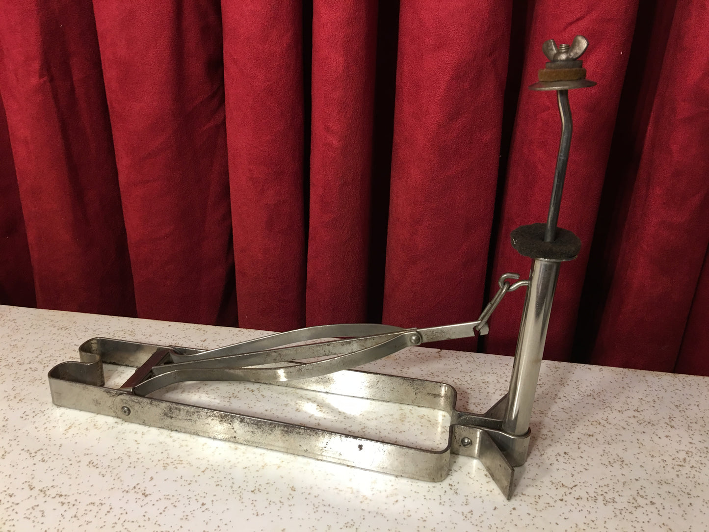 Early Walberg & Auge Low Boy Sock Hat / Hi-Hat Pedal w/ Ludwig Sock Cymbals
