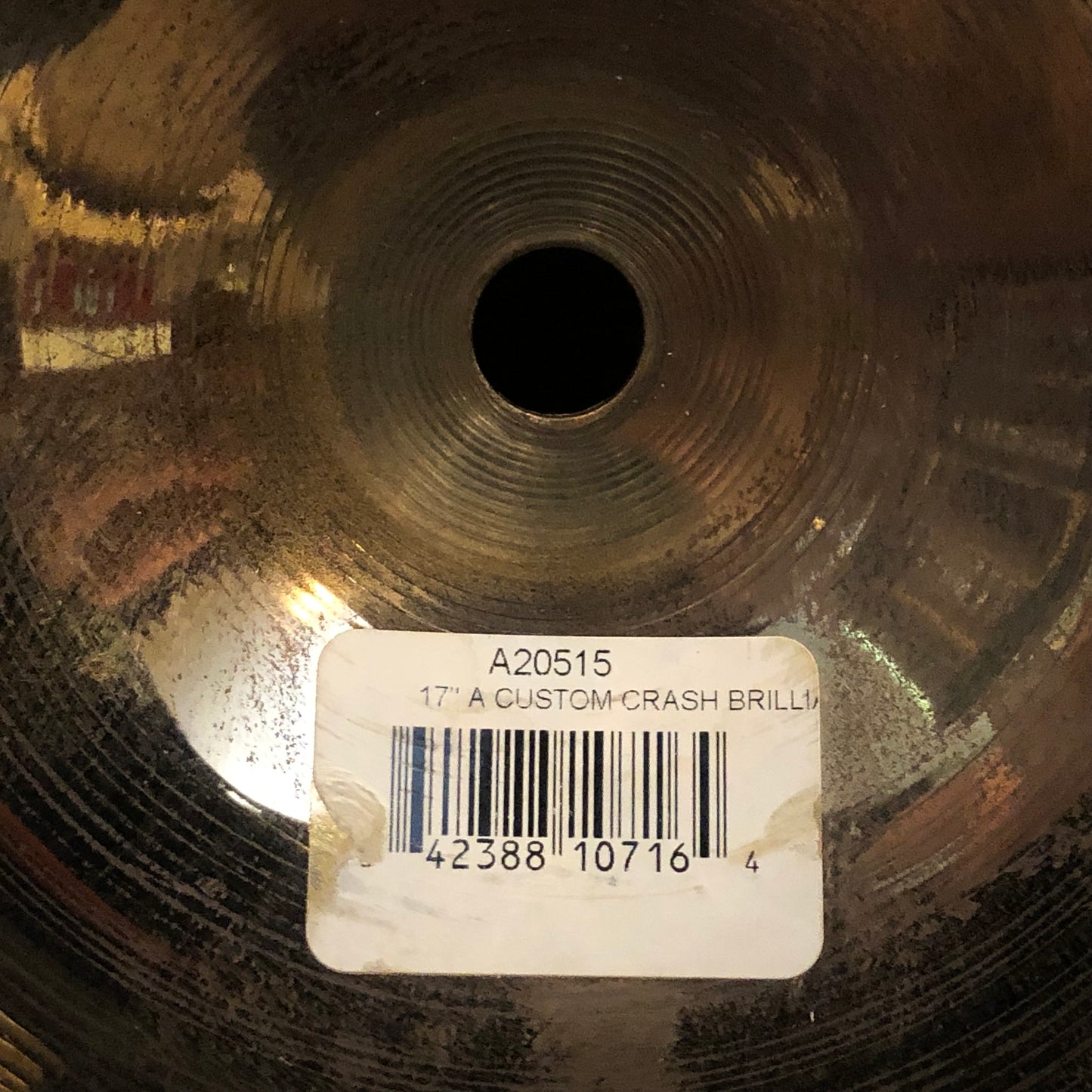 17" Zildjian A Custom Crash Cymbal Brilliant 1152g