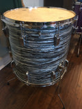 1966 / '67 Ludwig 16x16 Blue Oyster Pearl Keystone Floor Tom Drum 3 Ply