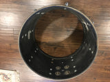 Vintage 1960's Slingerland 14x20 Green Satin Flame Pearl Bass Drum