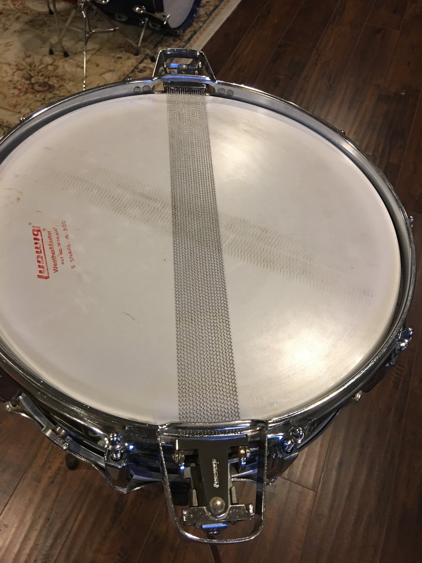 1960's Ludwig Super Sensitive Keystone Snare Drum 5x14