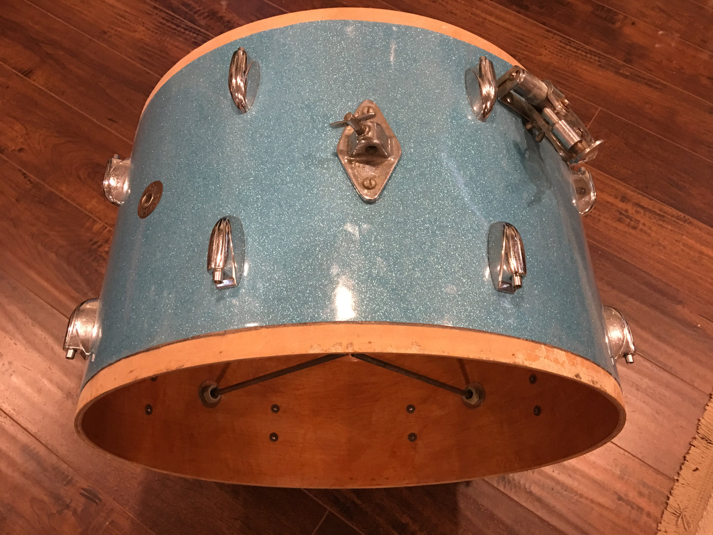 1952 Gretsch 14"x22" Round Badge "Name Band" 3 Ply Bass Drum