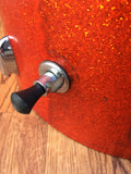 1960s Gretsch Round Badge 14"x20" Progressive Jazz Tangerine Sparkle Bass Drum