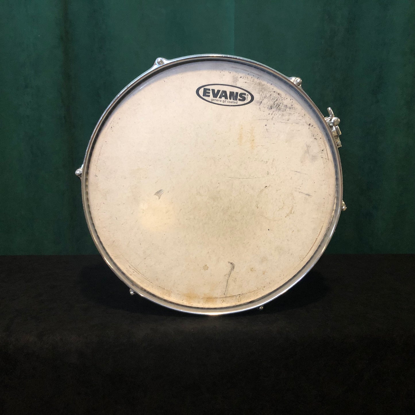 Vintage 1970s Pearl 9x13 Wood-Fiberglass Tom Drum White Marine Pearl