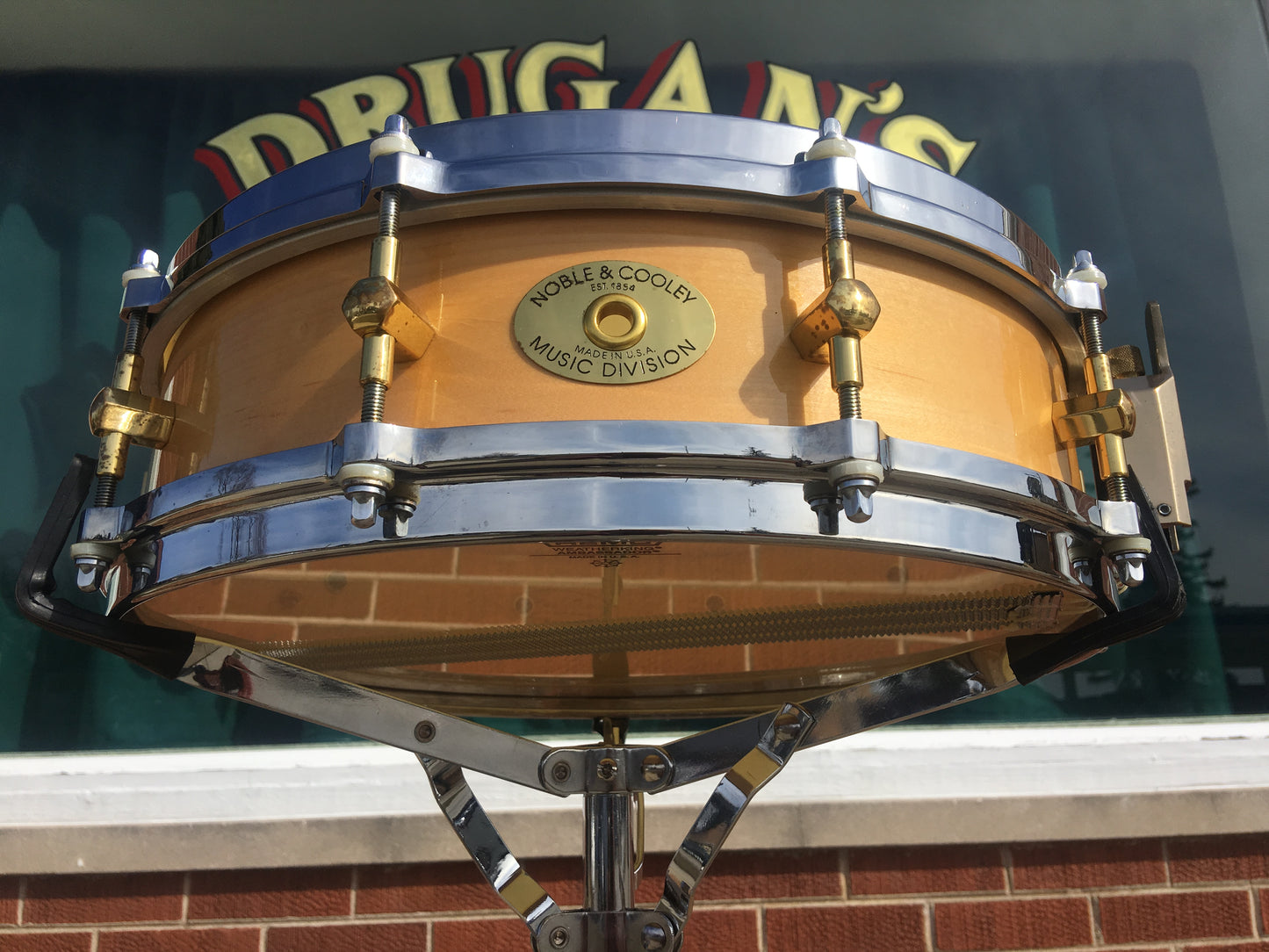 Vintage 1989 Noble & Cooley 4"x14" Solid Maple Shell Snare Drum