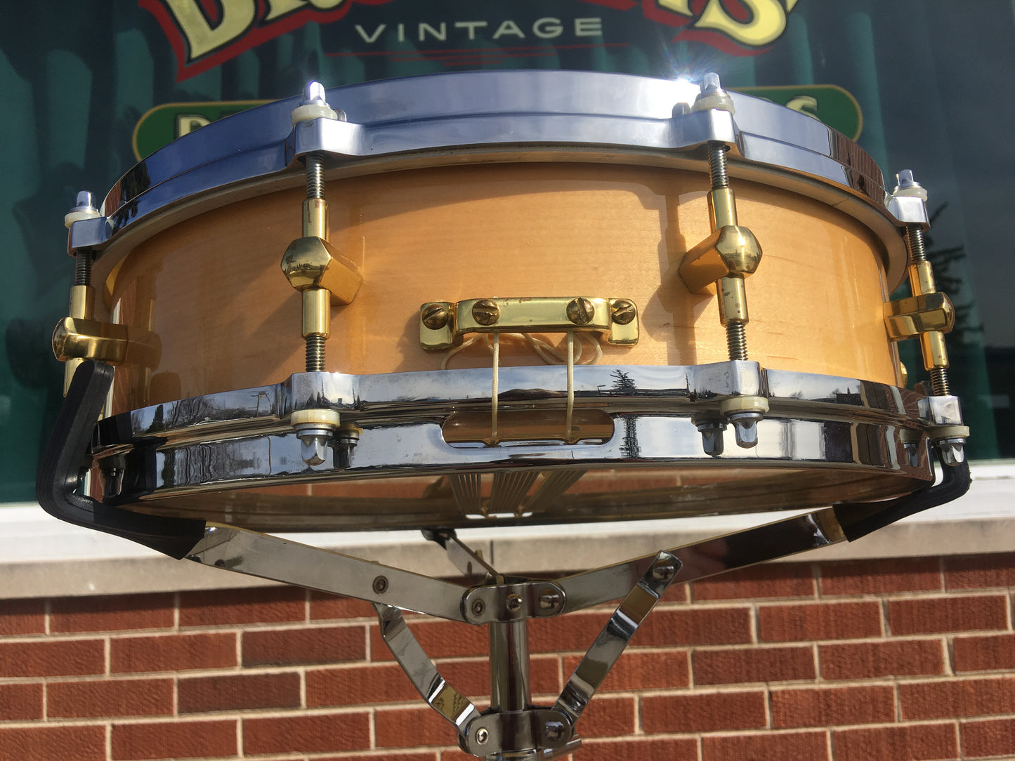 Vintage 1989 Noble & Cooley 4"x14" Solid Maple Shell Snare Drum
