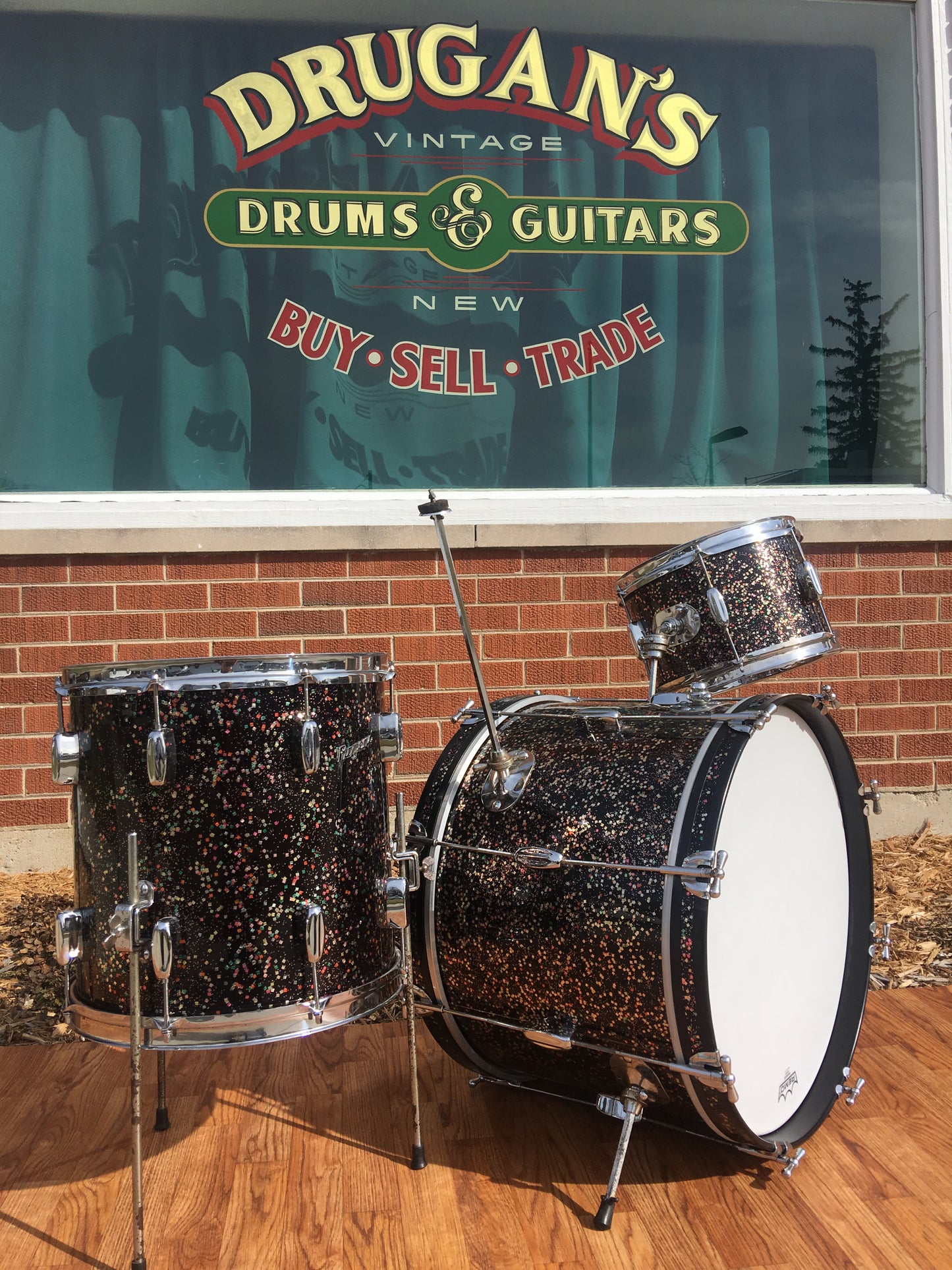 Rogers Mardi Gras Drum Set 20/12/14 Rare!