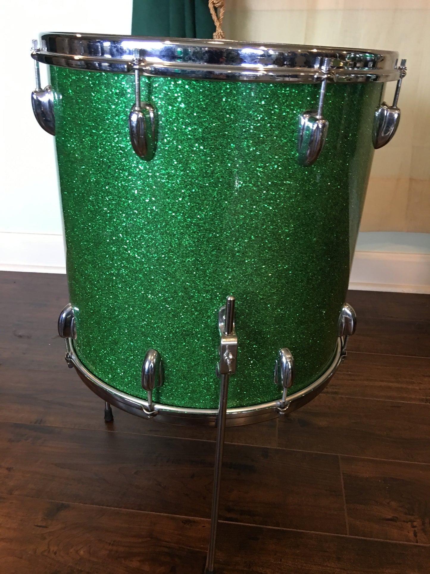 1956 Slingerland Green Sparkle Gene Krupa Deluxe Radio King Ensemble 1N