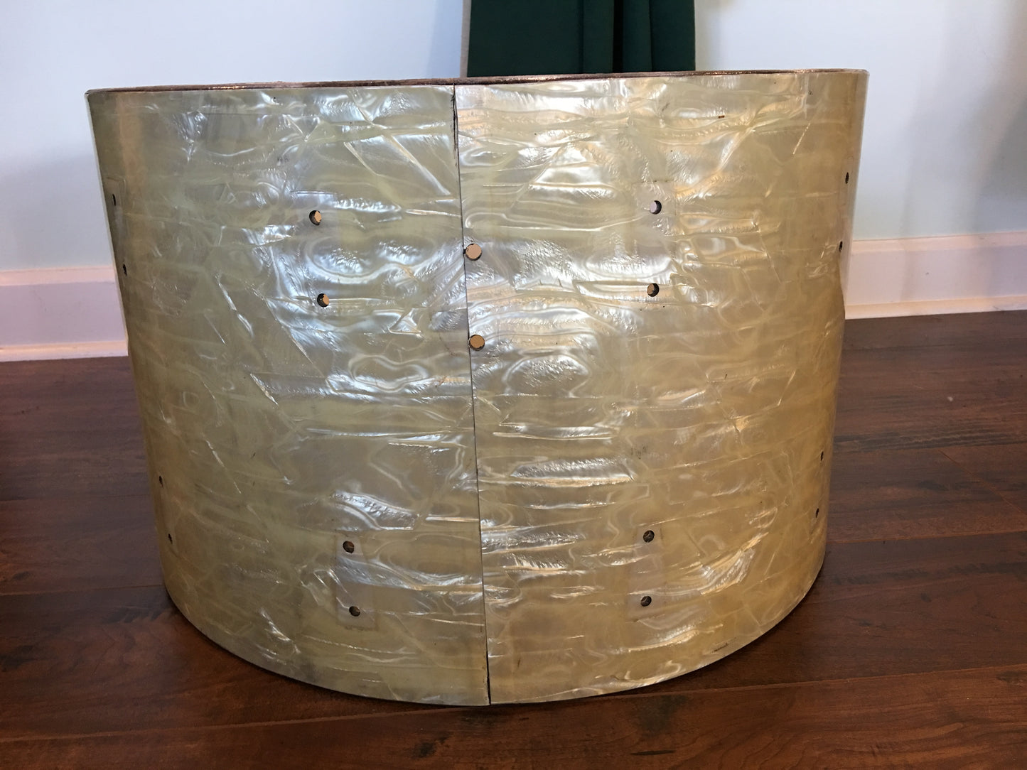 1960's Ludwig 14x22 Keystone Super Classic Bass Drum Shell White Marine Pearl