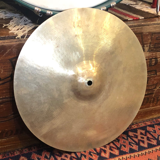 15" Paiste 1950s-60s Ludwig Standard 3-Star Hi-Hat Single / Crash Cymbal 670g #348