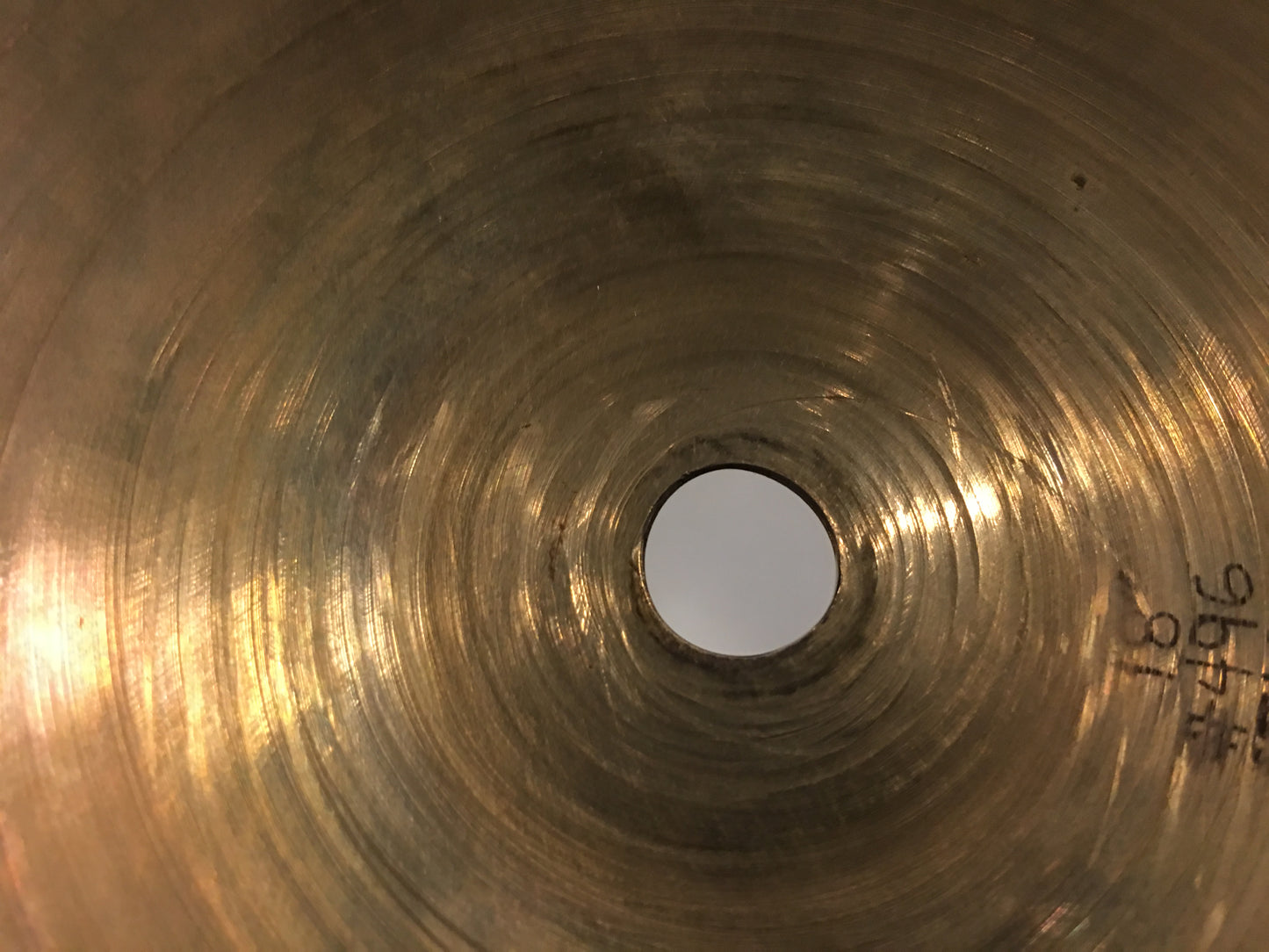 18" Zildjian A Tran Stamp Crash Ride Cymbal 1516g #496