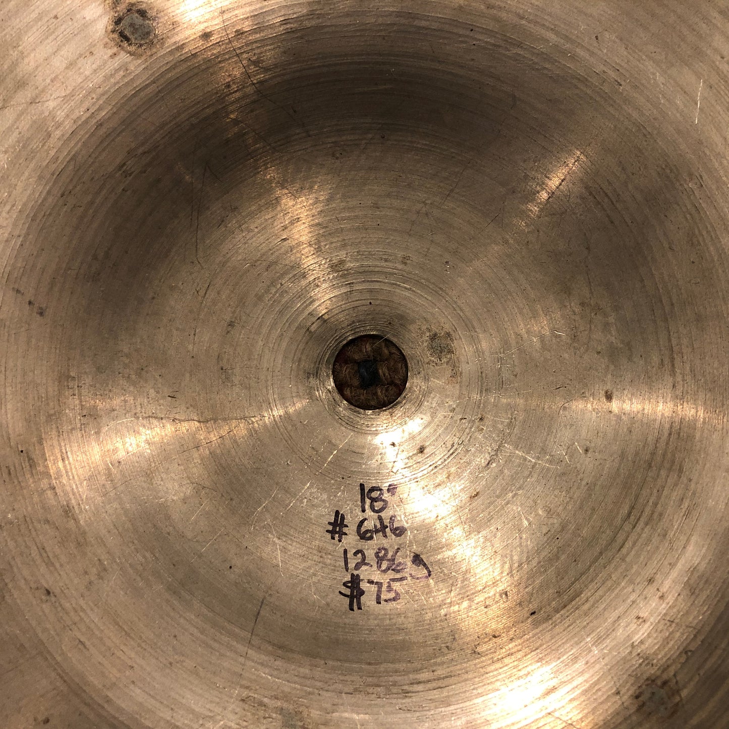 18" Paiste Ludwig Standard 1960s Crash Cymbal 1286g #646