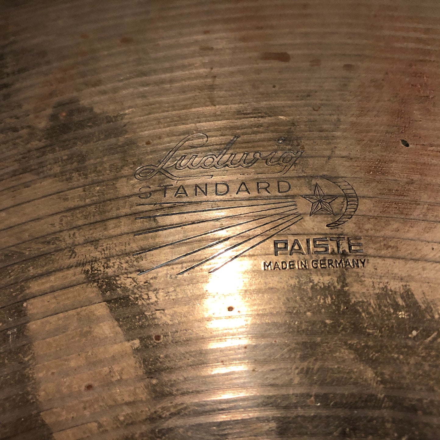 18" Paiste Ludwig Standard 1960s Crash Cymbal 1286g #646