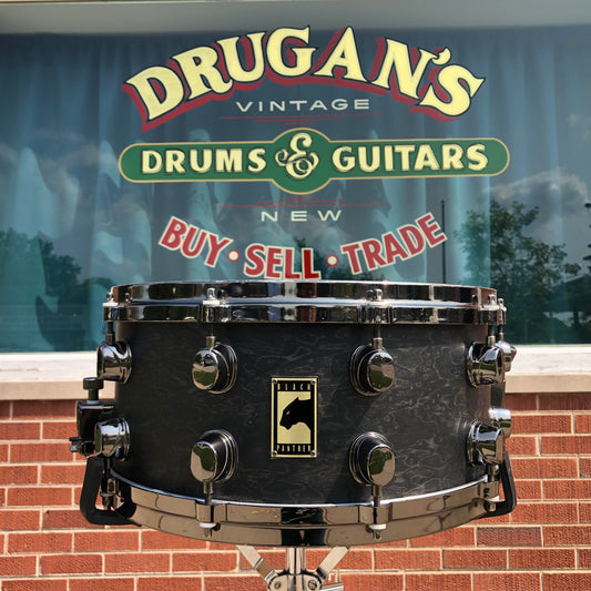 Mapex Black Panther 6.5x14 Premium Series Snare Drum Birdseye Maple Matte Black