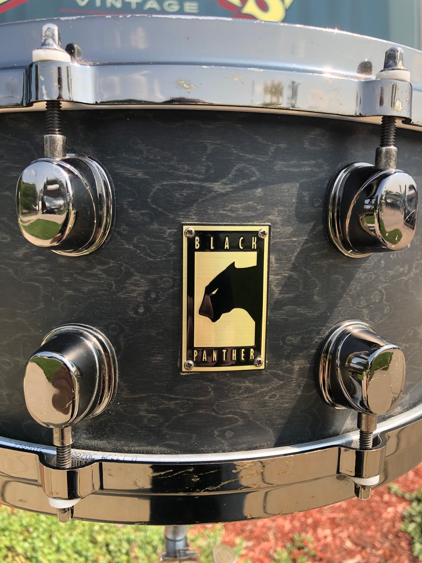 Mapex Black Panther 6.5x14 Premium Series Snare Drum Birdseye Maple Matte Black