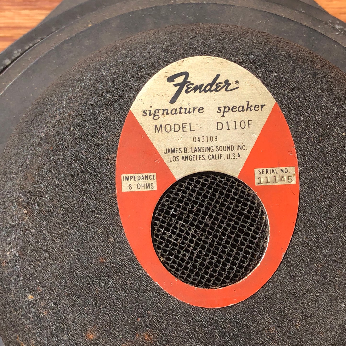 (2) Fender Branded JBL D110F 10" Speaker Pair 8 Ohms