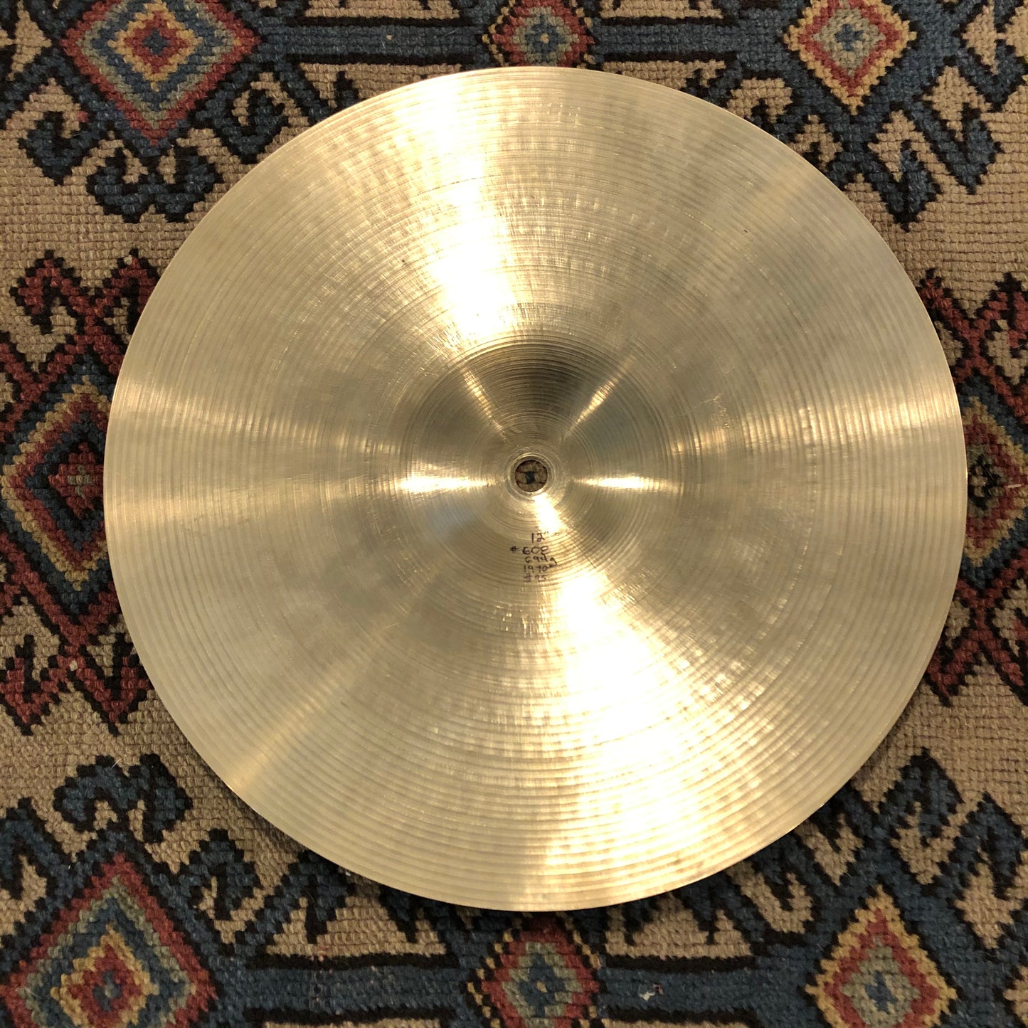 12" Zildjian A 1970s Hi-Hat Single / Splash Cymbal 694g #608