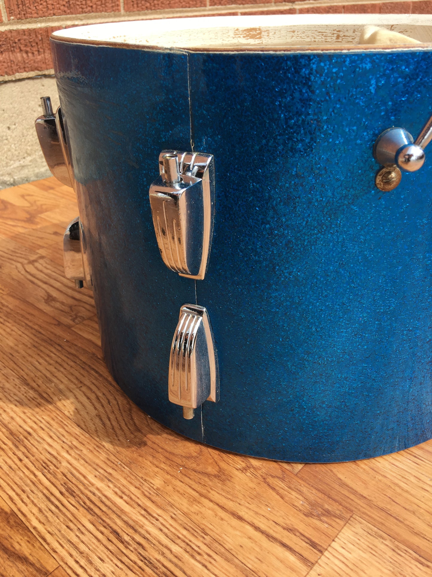 13" Vintage Ludwig Blue Sparkle Super Classic Tom Tom