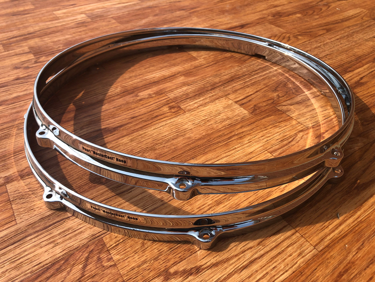 (2) 16" Pearl MasterCast Floor Tom Hoop Pair 8-Lug DC-1608