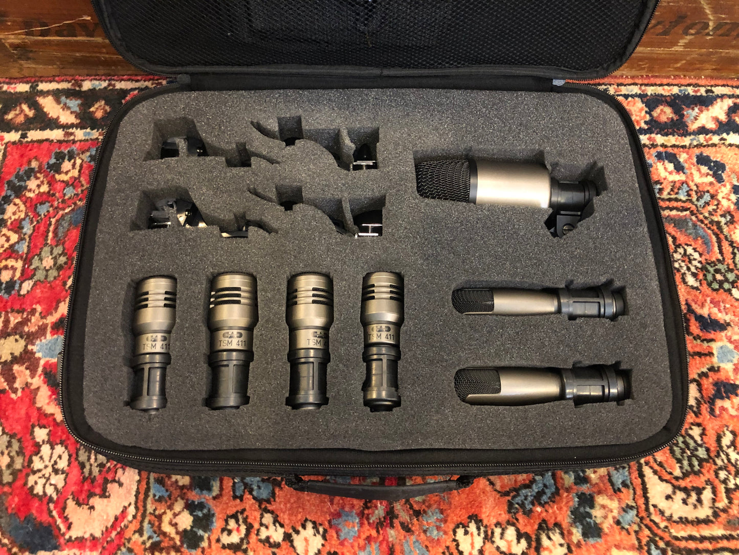 CAD Premium 7-Piece Drum Microphone Set w/ Mics & Clips (KBM412, TSM411, ICM417)