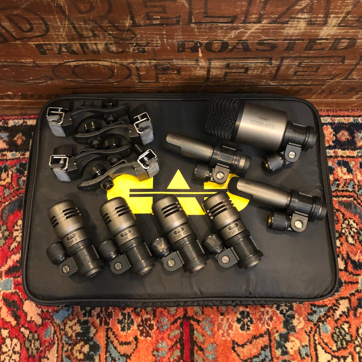 CAD Premium 7-Piece Drum Microphone Set w/ Mics & Clips (KBM412, TSM411, ICM417)