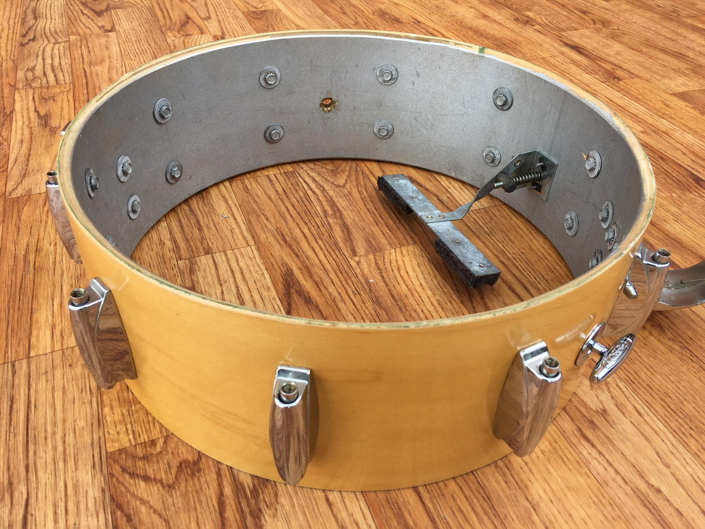 1973 Gretsch 10 Lug 5.5x14 Snare Drum Natural Maple 6 ply Model 4158