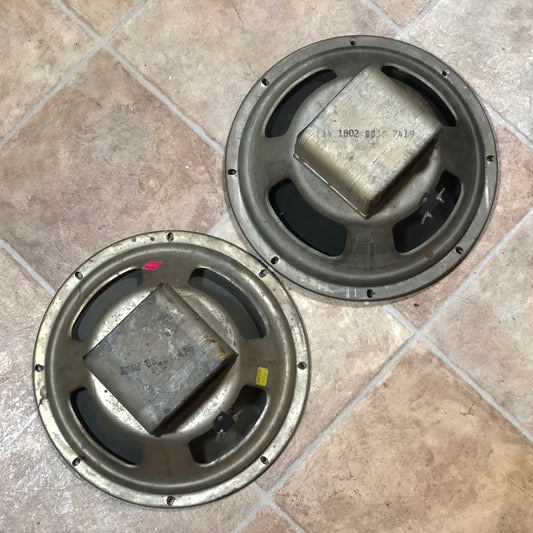 (2) Electro-Voice 12" Sentry Alnico Speaker Pair 1802 8838 7419