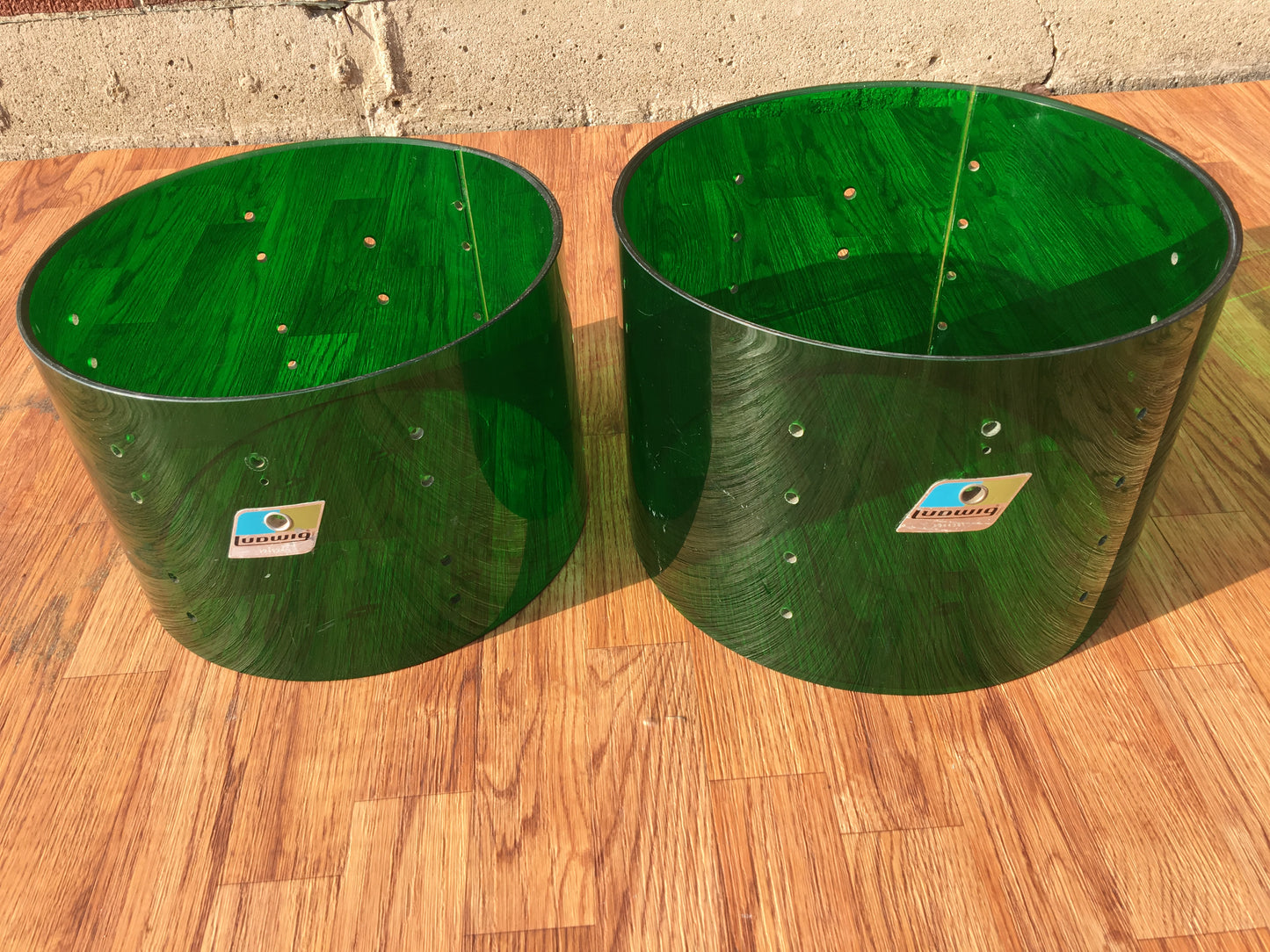 Ludwig Green Vistalite 13 Tom Shell No Cracks