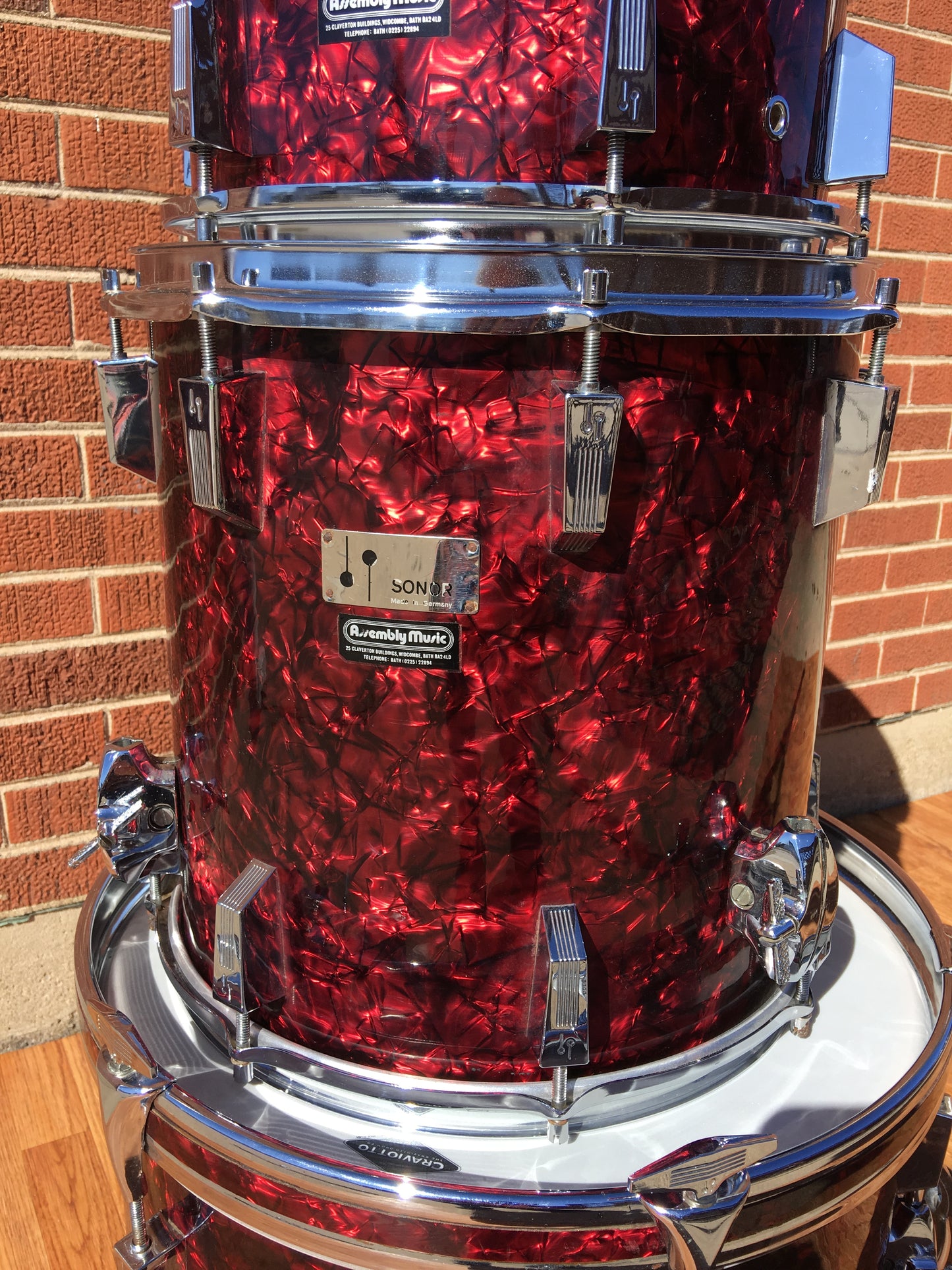 1970's Sonor Phonic "Club Super Champion" Bop Set 18/12/14 Red Slate