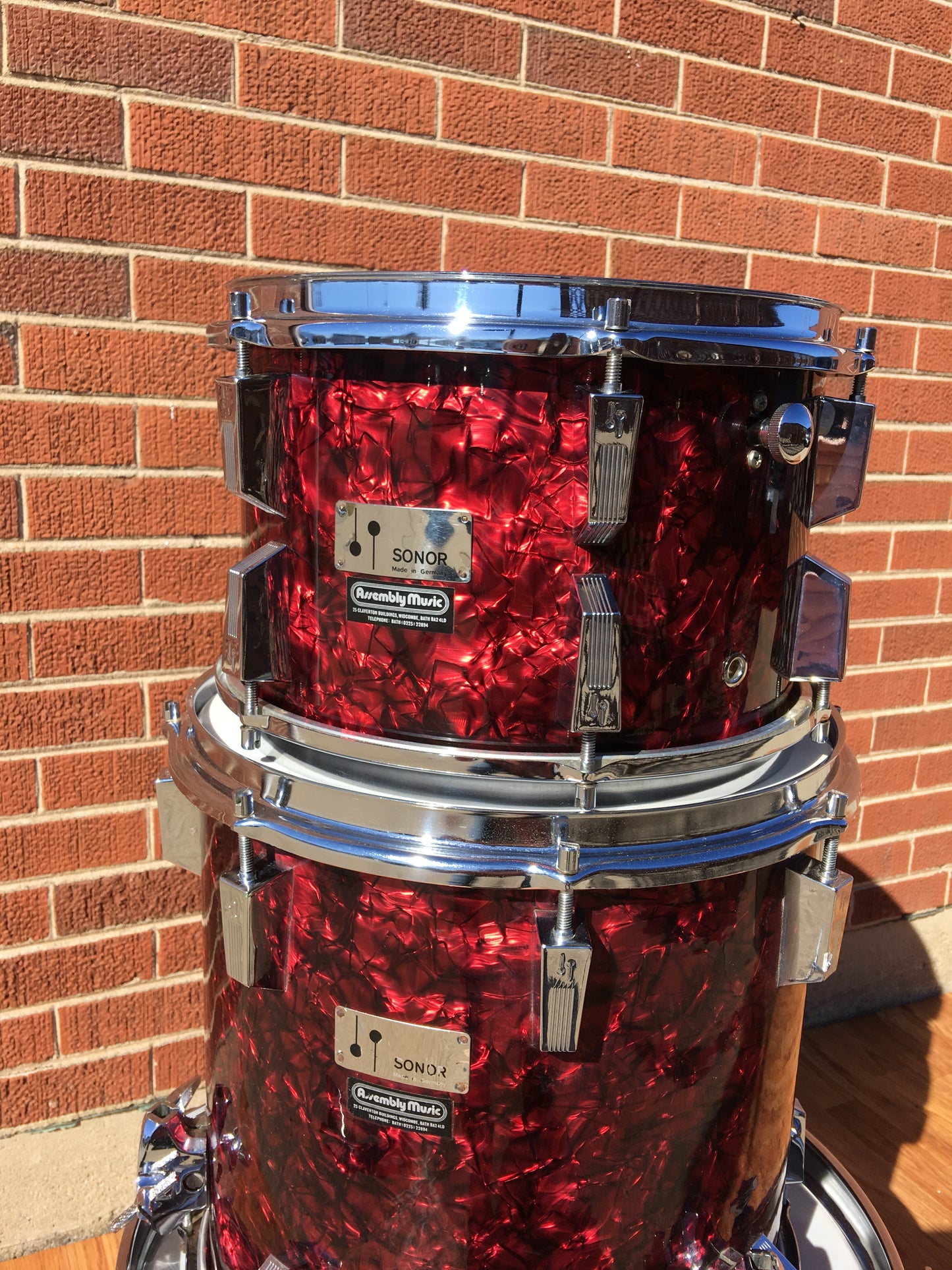 1970's Sonor Phonic "Club Super Champion" Bop Set 18/12/14 Red Slate
