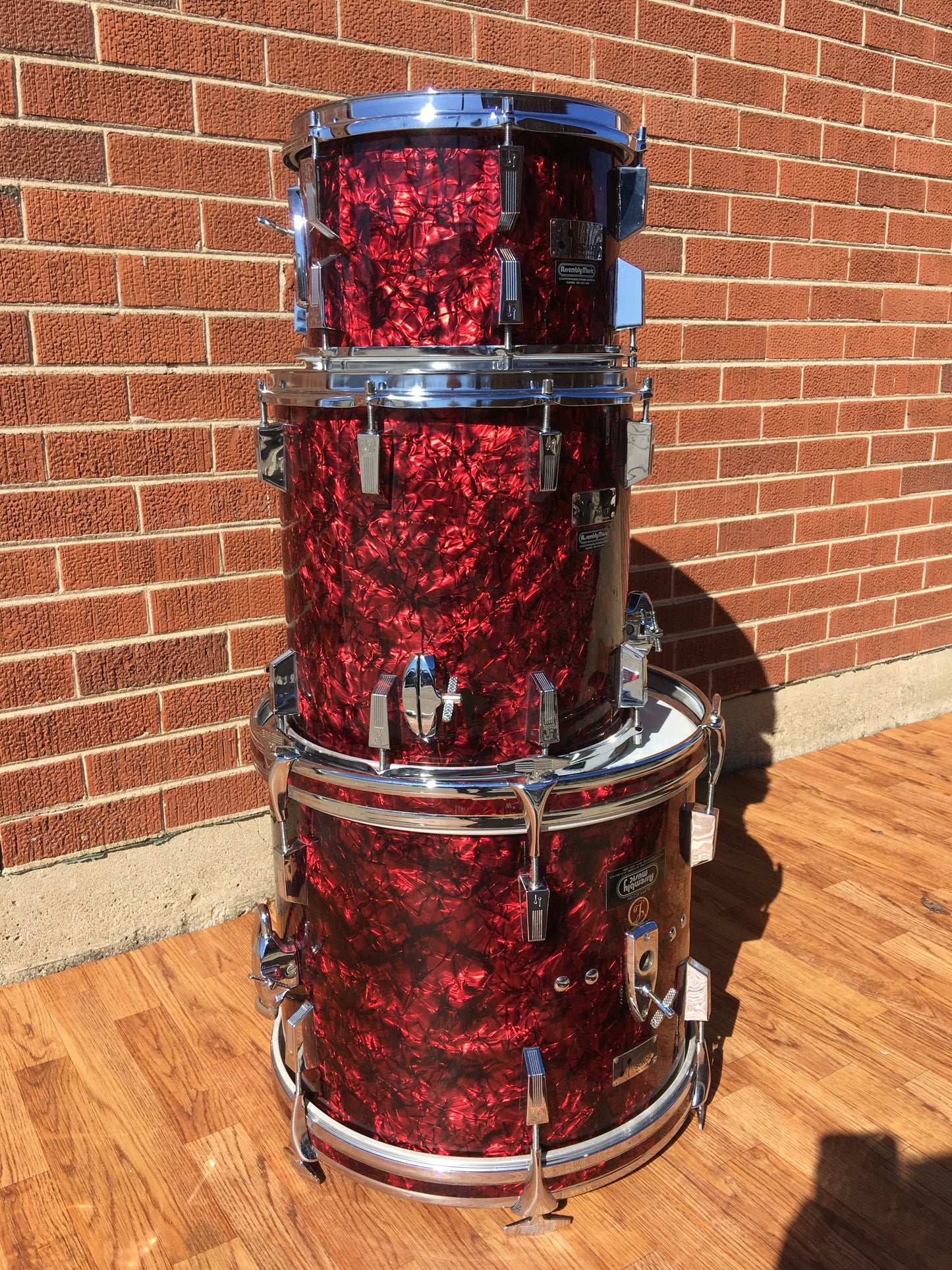1970's Sonor Phonic "Club Super Champion" Bop Set 18/12/14 Red Slate